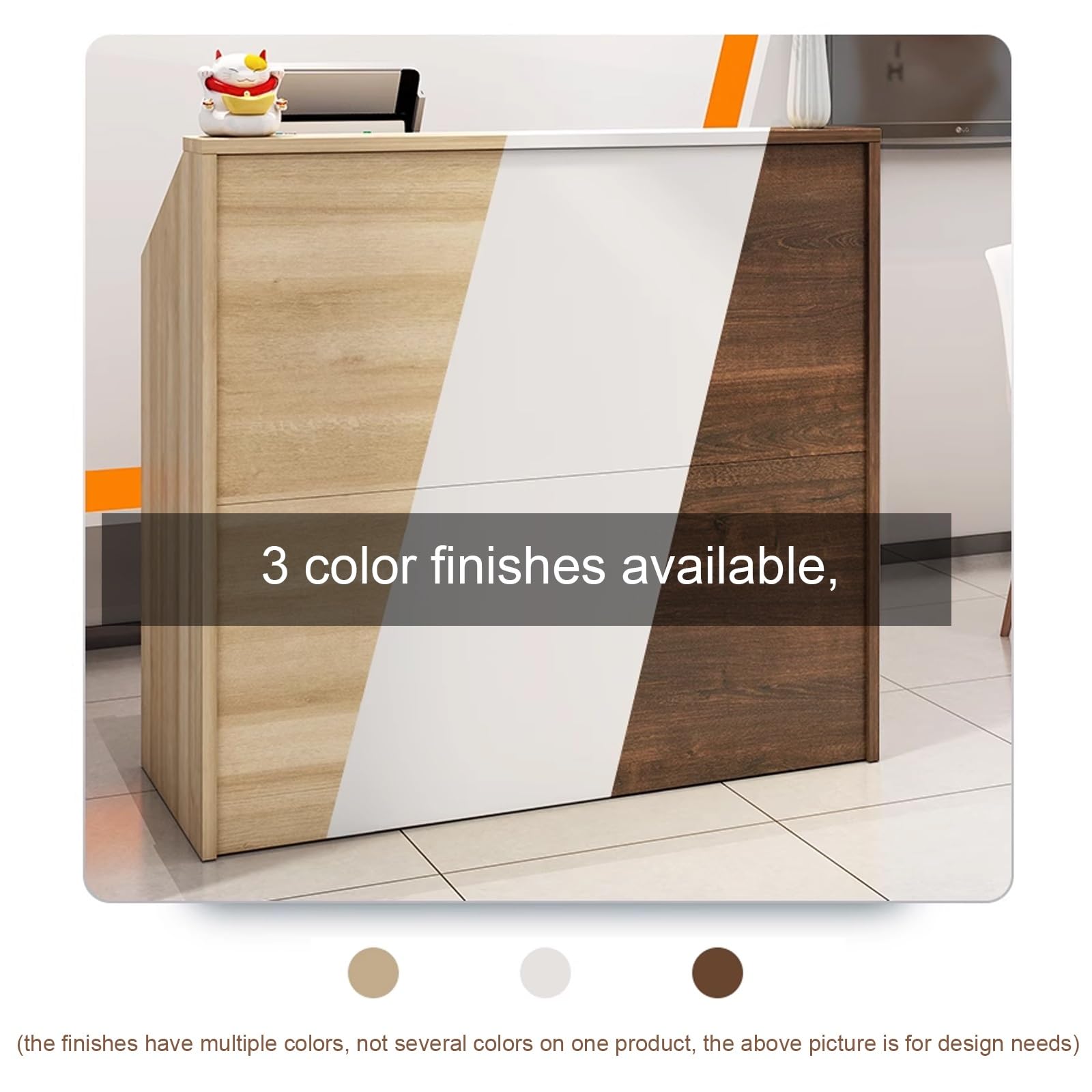 Scrivania con serratura Sto Welcome Chut Bancone per Salone Ufficio Sales Desk con Der Design Moderno L100*W38CM (99,8 x 37,8 cm)