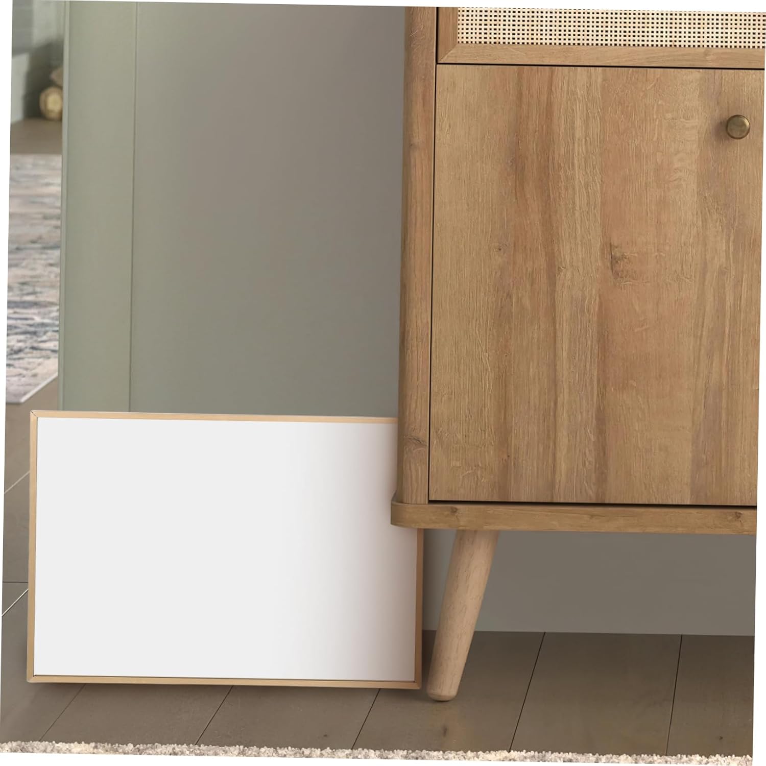 Versatile High Definition Floor Mirror with Frame for Shoe Fitting and Makeup for Bedroom Entryway and Retail Shop