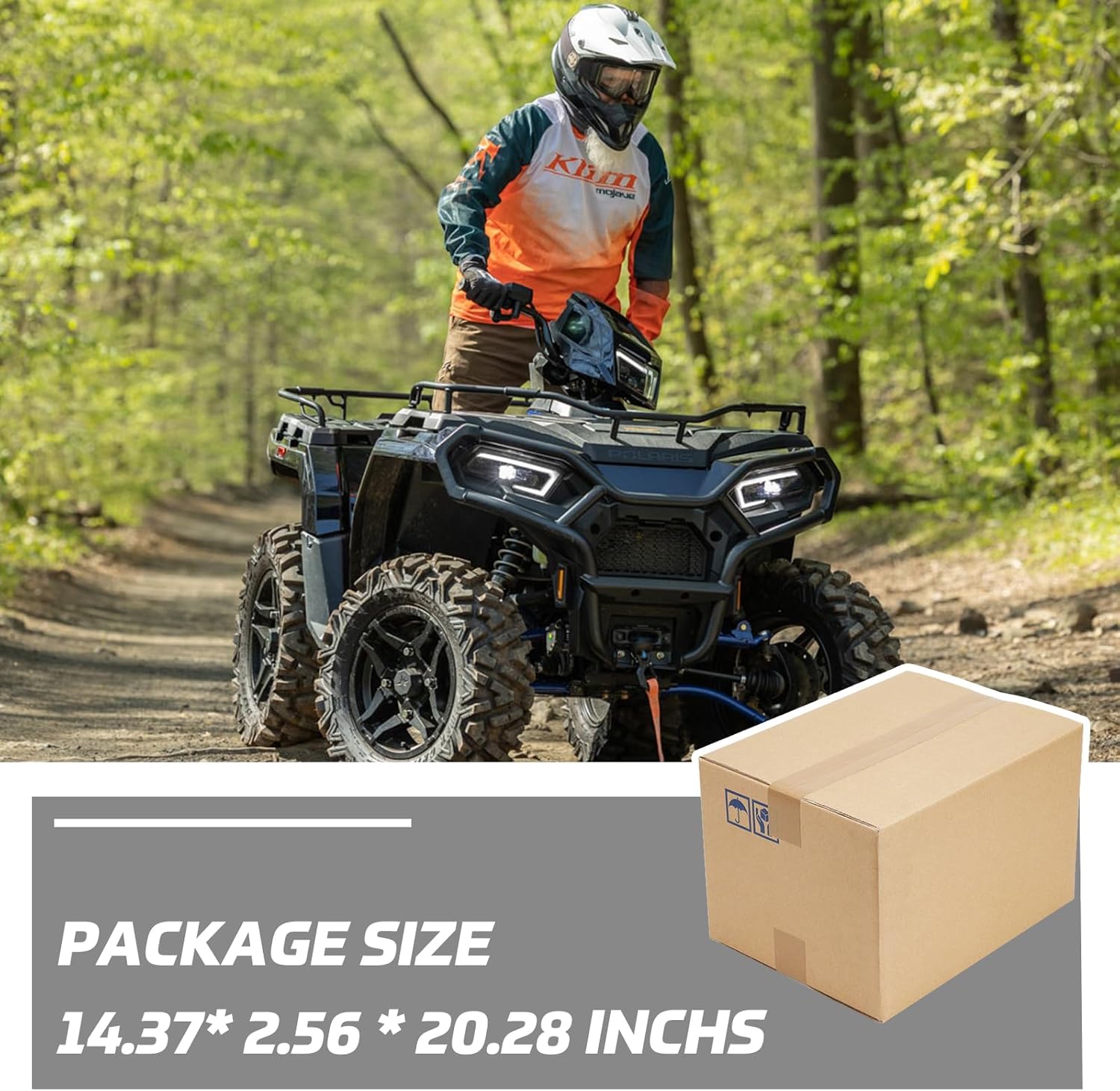 Side Panels with Foil Assembly for Polaris Sportsman 800 700 500 2006 2007, Left and Right Black Side Fairing Panel Guard Plates, Replace #2632936-177, #5435559-070