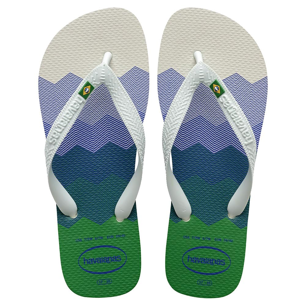 Havaianas Brasil Fresh Flip Flop Unisex Adults, weiß, 33/34 EU