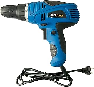 Inditrust 10mm 350W Reversible Electric Screwdriver Machine with 6 MONTHS WARRANTY 100% Copper Winding (Left/Right rotation) (BLUE)