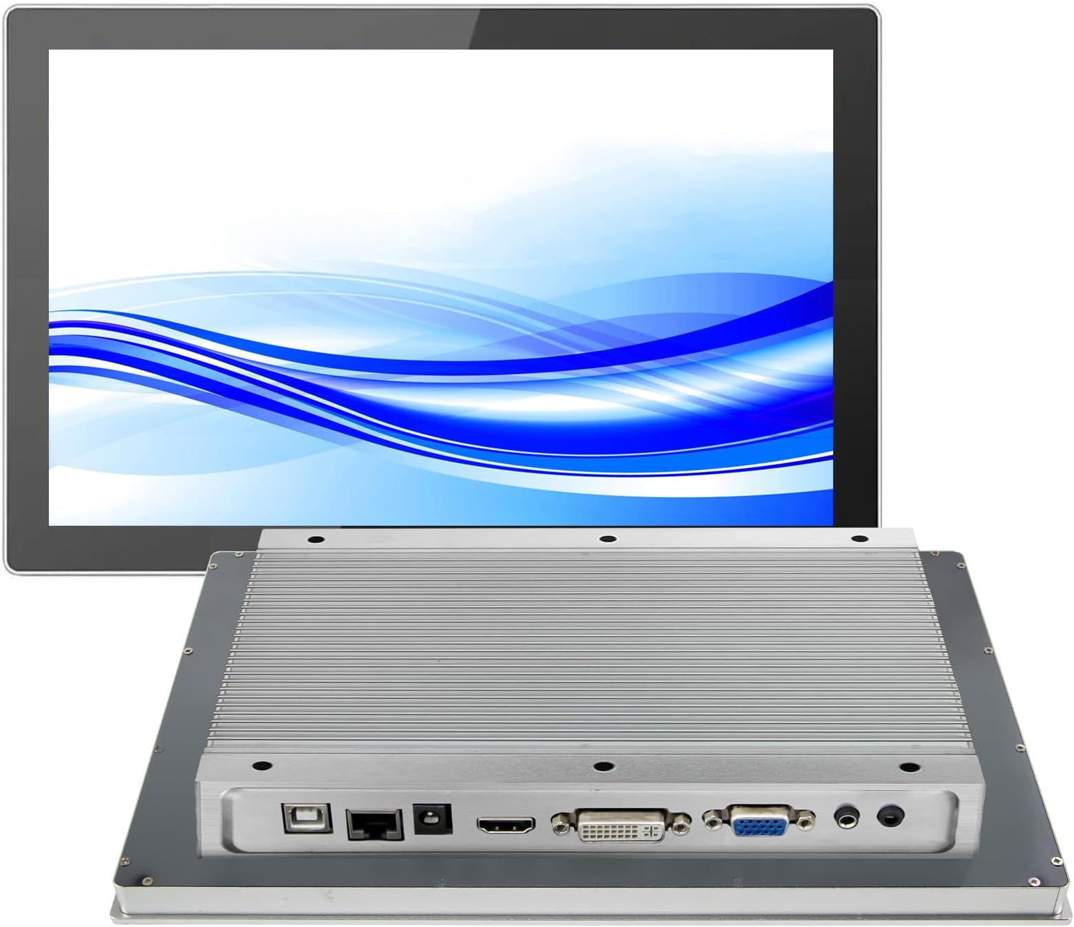 - GreenTouch 10.1 Inch Industrial Embedded Interactive Touchscreen Monitor, Capacitive Multi-Touch Screen Display with Front IP65 Water-Proof - 1280 x 800 Resolution