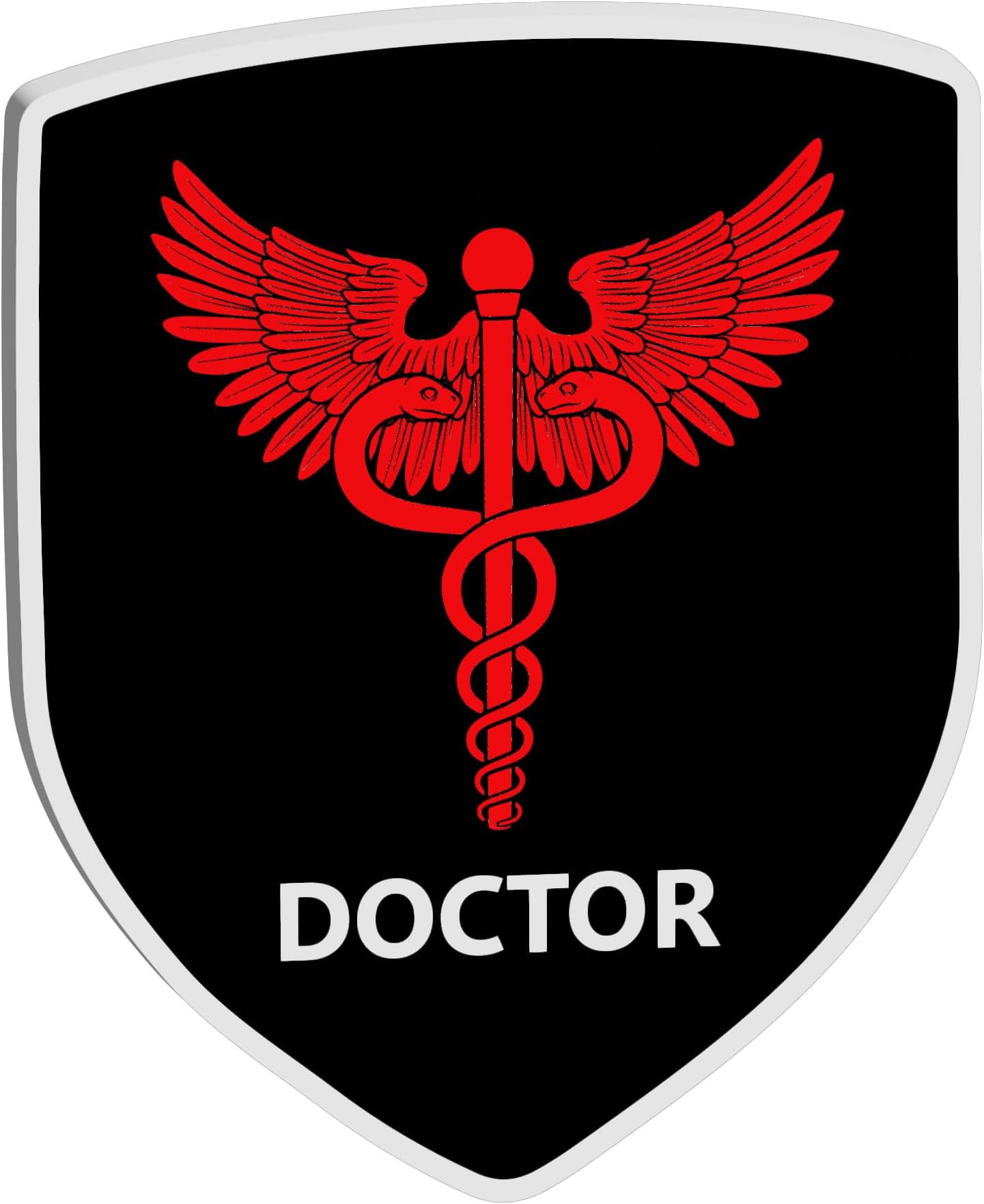 Stylish Doctor Badge Emblem Logo Sticker for Cars & Bikes Vehicles (Doctor)