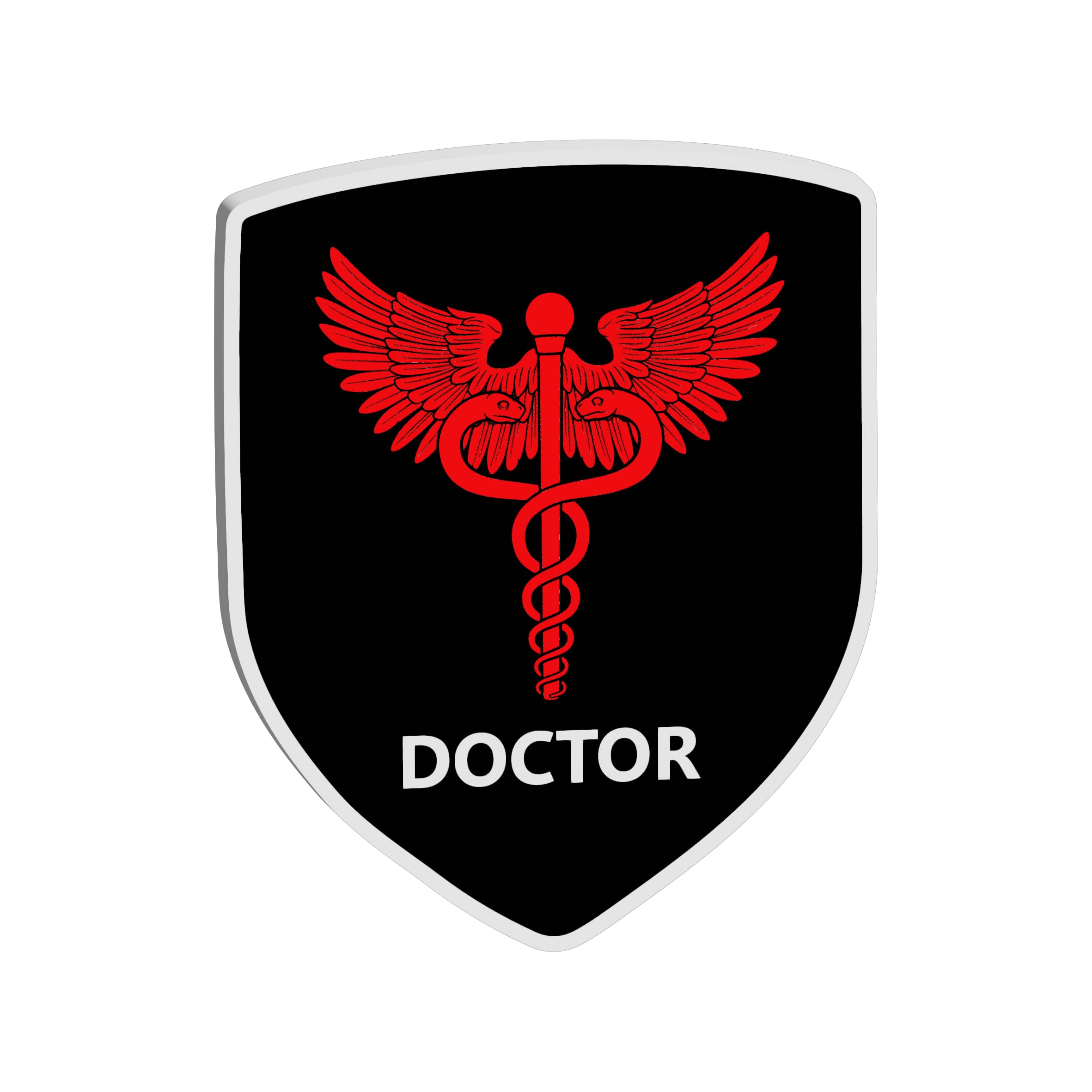 woopme Stylish Doctor Badge Emblem Logo Sticker for Cars & Bikes Vehicles (Doctor)