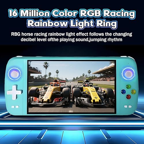 Miniatura 3 de Nueva consola de juegos de mano retro M27, pantalla IPS de 7 pulgadas, portátil para juegos Android, 64G integrada con 20000 juegos, sistema Linux,