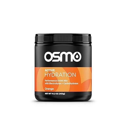 Osmo Nutrition Active Hydration Mix | During-Exercise Electrolyte Powdered Drink | Fastest Way to Rehydrate | Improves Power Output & Endurance | All Natural Ingredients (Orange, 15 oz.)