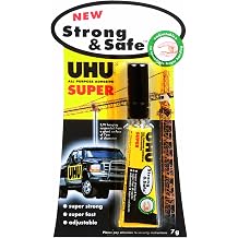 UHU 39722 All Purpose Strong and Safe - 7g Tube Pack of 12