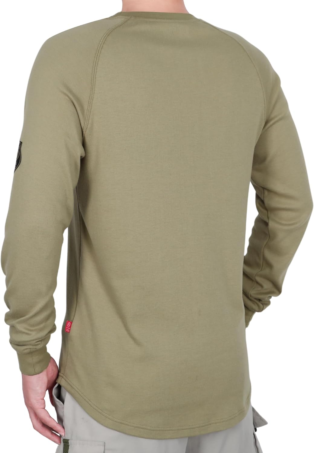 BOCOMAL FR Shirt 7oz Heavyweight Flame Resistant Shirts for Men Fire Retardant Long Sleeve Crew Work Shirts CAT2 - Image 2