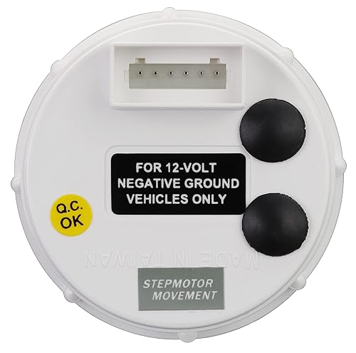 Miniatura 10 de MOTOR METER RACING Tacómetro electrónico universal de 8000 RPM - 2-116 pulgadas 2.047in con retroiluminación LED blanca y ámbar - Esfera blanca -