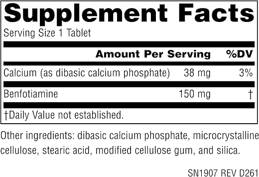Source Naturals Benfotiamine, 150 mg - 120 Tablets