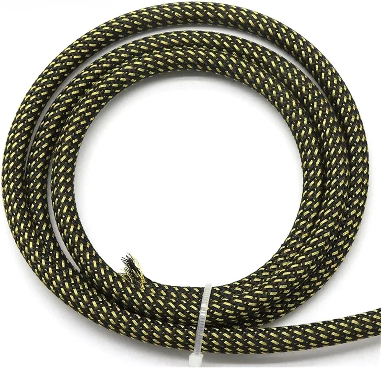 Expandable Braided Cable Sleeve, PET Braided Cable Sleeve Black Gold 2-16mm 1-10 Meters(10MM-10 Meters)
