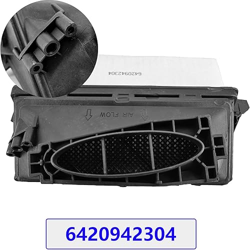 Miniatura 6 de Juego de filtros de aire para Mercedes-Benz ML350 ML320 GL350 GLE350D GLS350D S350 par izquierdo y derecho reemplazar 6420940000