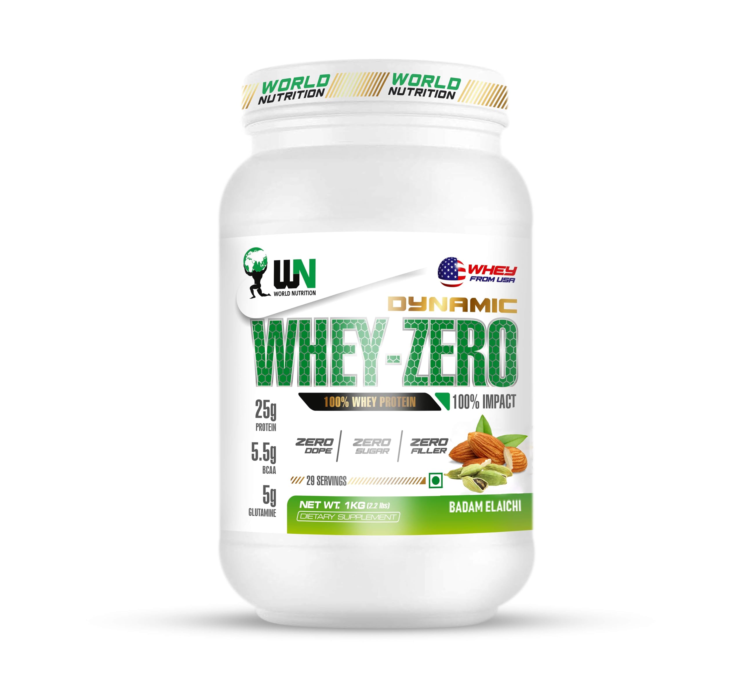 Dynamic Whey-Zero | Whey Protein Powder with 25g Protein, 5.5g BCAA & 5g Glutamine | For Muscle Growth, Workout Recovery & Strength Support | Cookies & Cream - 1Kg — Amazon image 24