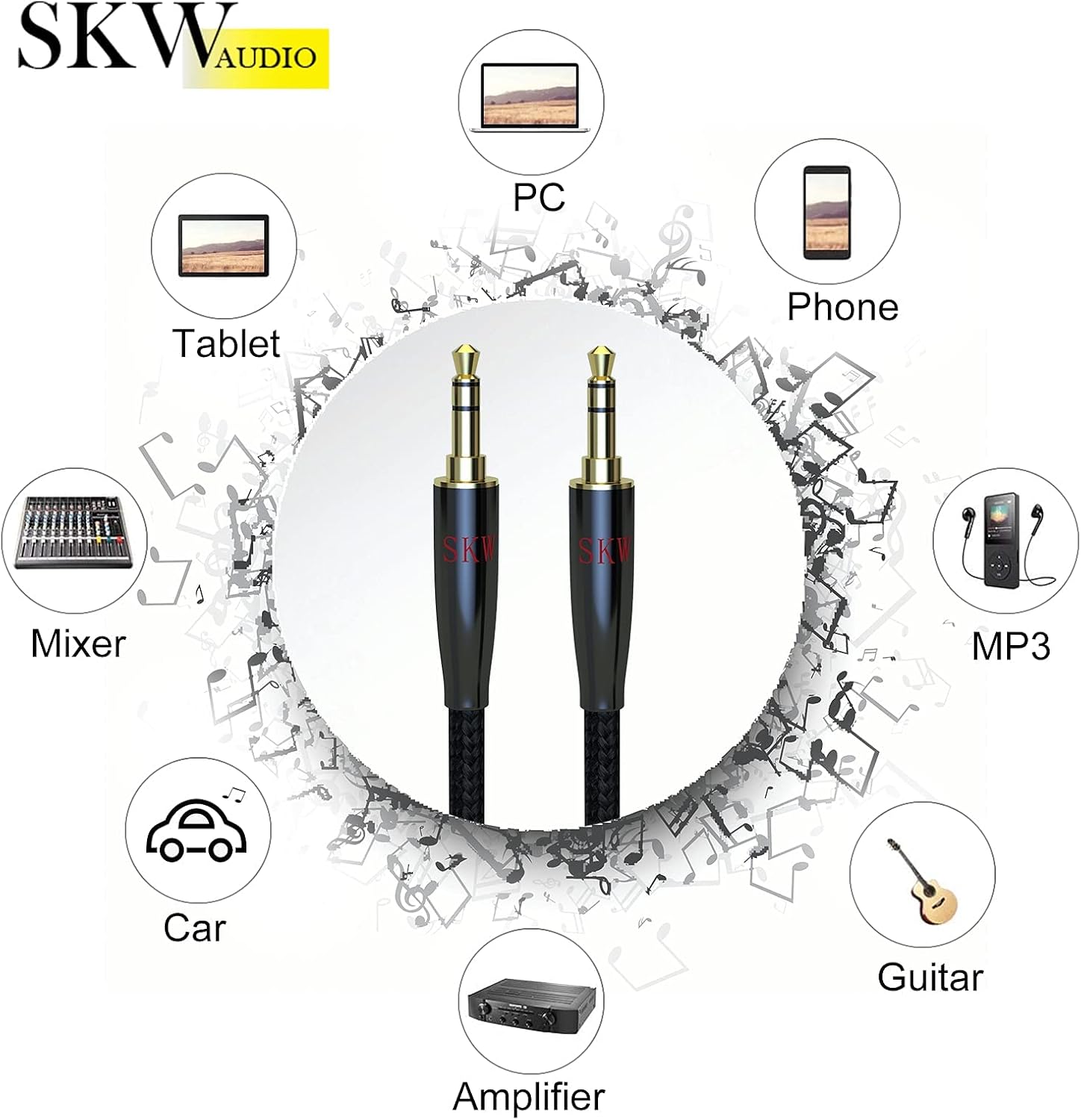 SKW Aux Cable for Car(Hi-Fi Sound) - Image 3