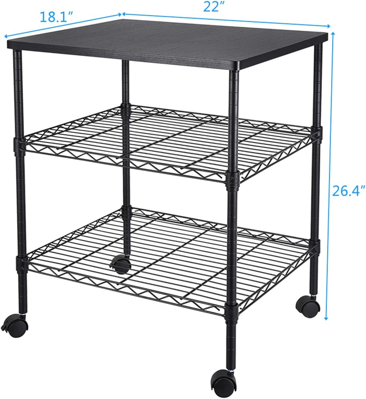 Flаѕh Dеаlѕ - 50% оƒƒ OTU 3-Shelf Printer Cart,Storage for Kitchens,attics,Office,dorms,basements garages