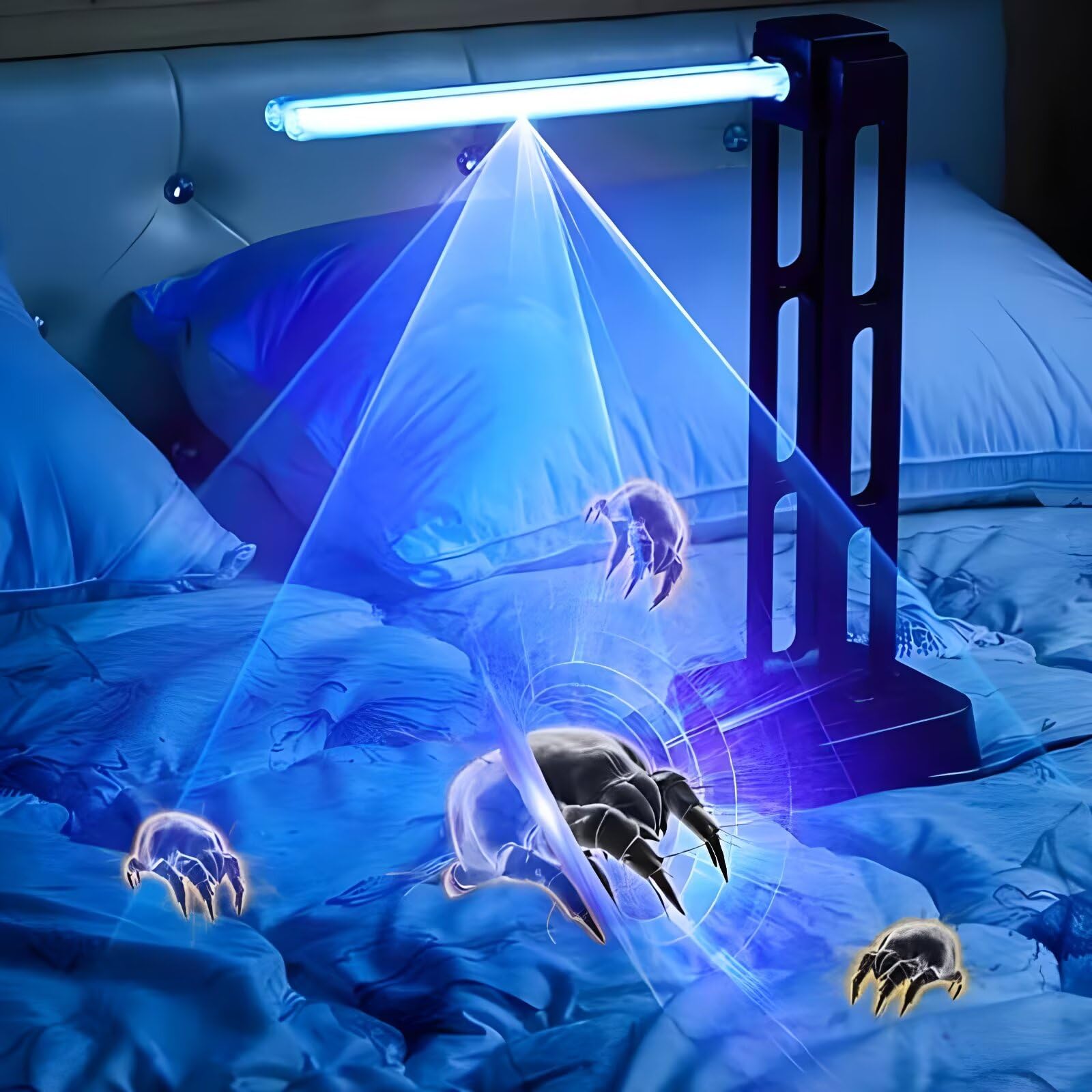 ZKX UVC Desinfektionslampe Fernbedienung, 180°-Drehung, 39W UV Sterilisationslampe, Keimtötende Lampe, Antibakterielle Rate 99%, Luftreiniger, Schimmel, Grippe, Bakterien, Staub