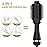 Dimecano Hair Dryer Brush, 4 in 1 One Step Hair Dryer and Styler Volumizer Professional Hot Air Brush with Negative Ion Anti-frizz Blowout for Drying, Straightening Curling - Black Gold