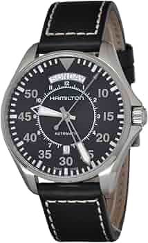 Amazon.com: Hamilton Watch Khaki Aviation Pilot Day Date Auto