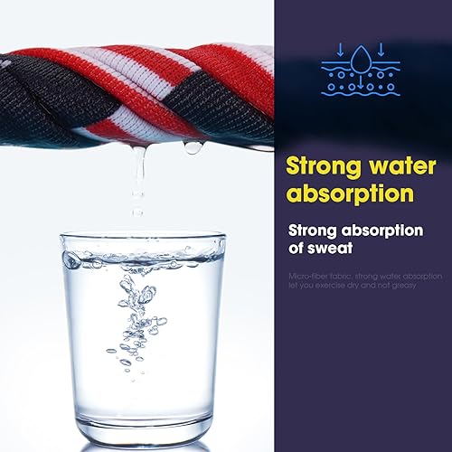 Miniatura 3 de Braylin Diadema deportiva para hombres y mujeres, bandas para el sudor, diademas atléticas para correr, fitness