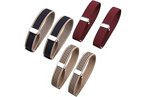 6 Pairs Elastic Sleeve Cuffs to Hold Up Sleeves for Women: No...