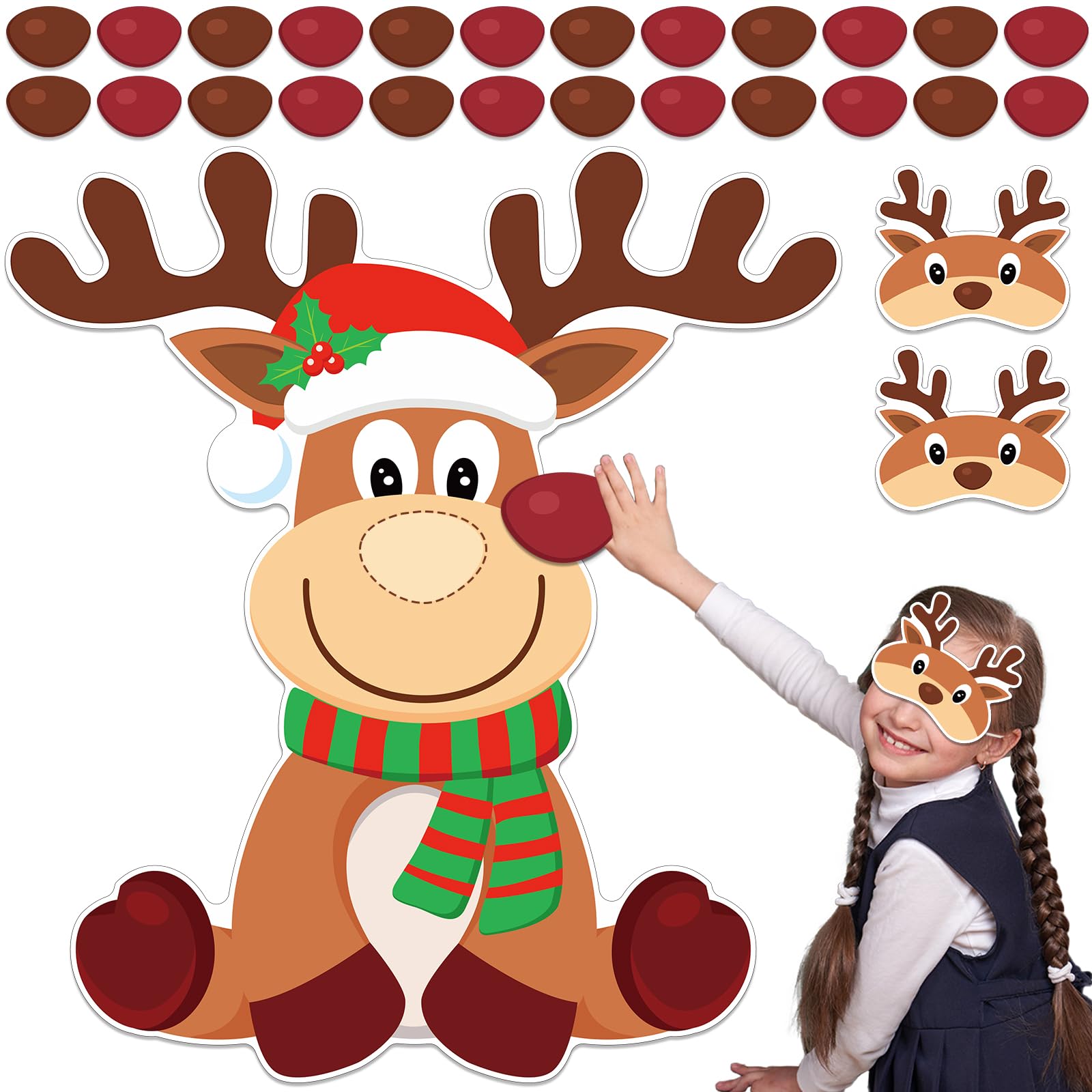 Free Printable Pin The Nose On Rudolph | Fanny Printable - View #10