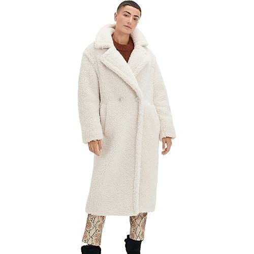 UGG Women's Gertrude Long Teddy Coat