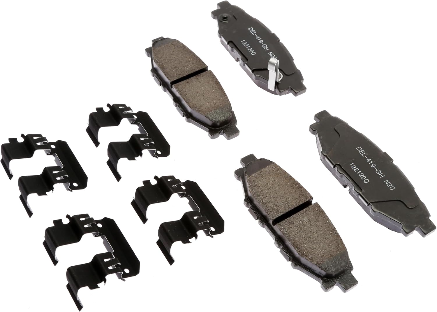 ACDelco Gold 17D1114CHF1 (19428043) Ceramic Rear Disc Brake Pad Kit with Clips