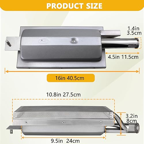 Miniatura 2 de BLZ-IRN - Quemador infrarrojo de cerámica para parrillas Blaze, quemador de parrilla de acero inoxidable de 14,000 BTU, pieza de accesorio mejorada
