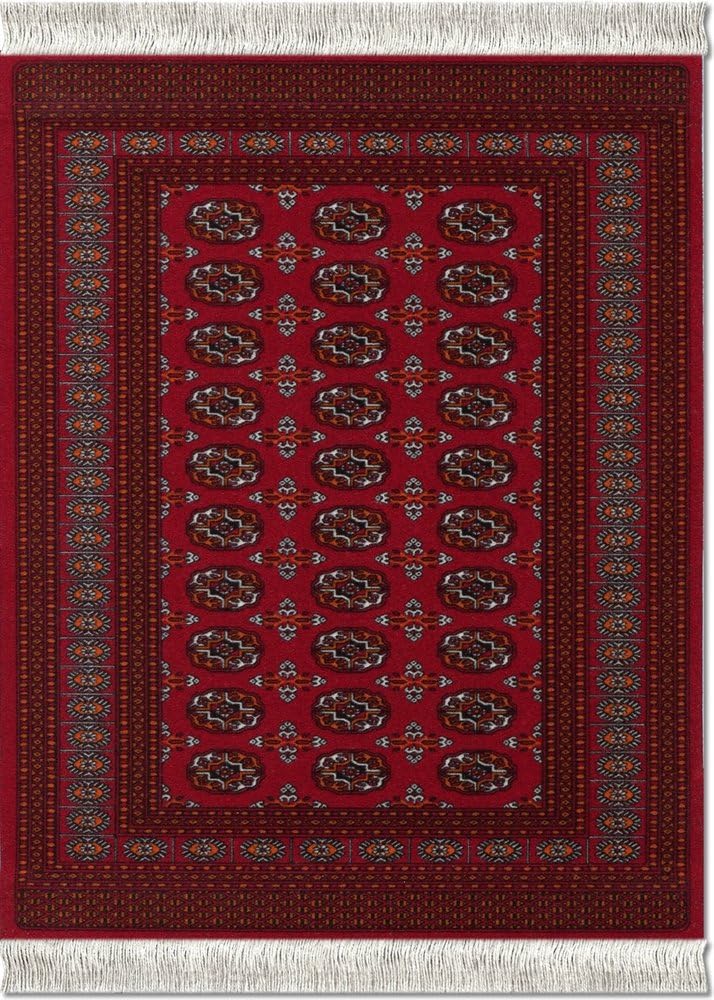 Lextra® (Turkoman Bokhara), MouseRug®, Reds and Gold, 10.25" x 7.125", one