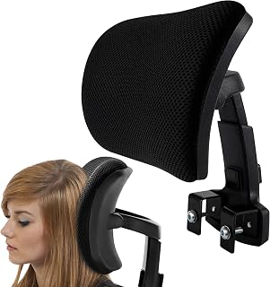 Head Rest for Office Chair, Adjustable & Detachable Office Branch Ergonomic Chair Headrest Neck Support Attachment