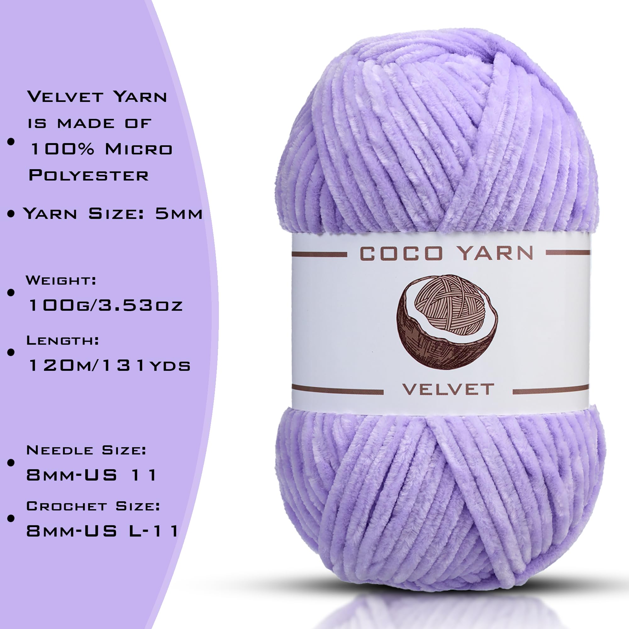 Velvet Yarn For Crocheting – CocoYarn - Chenille Zambia