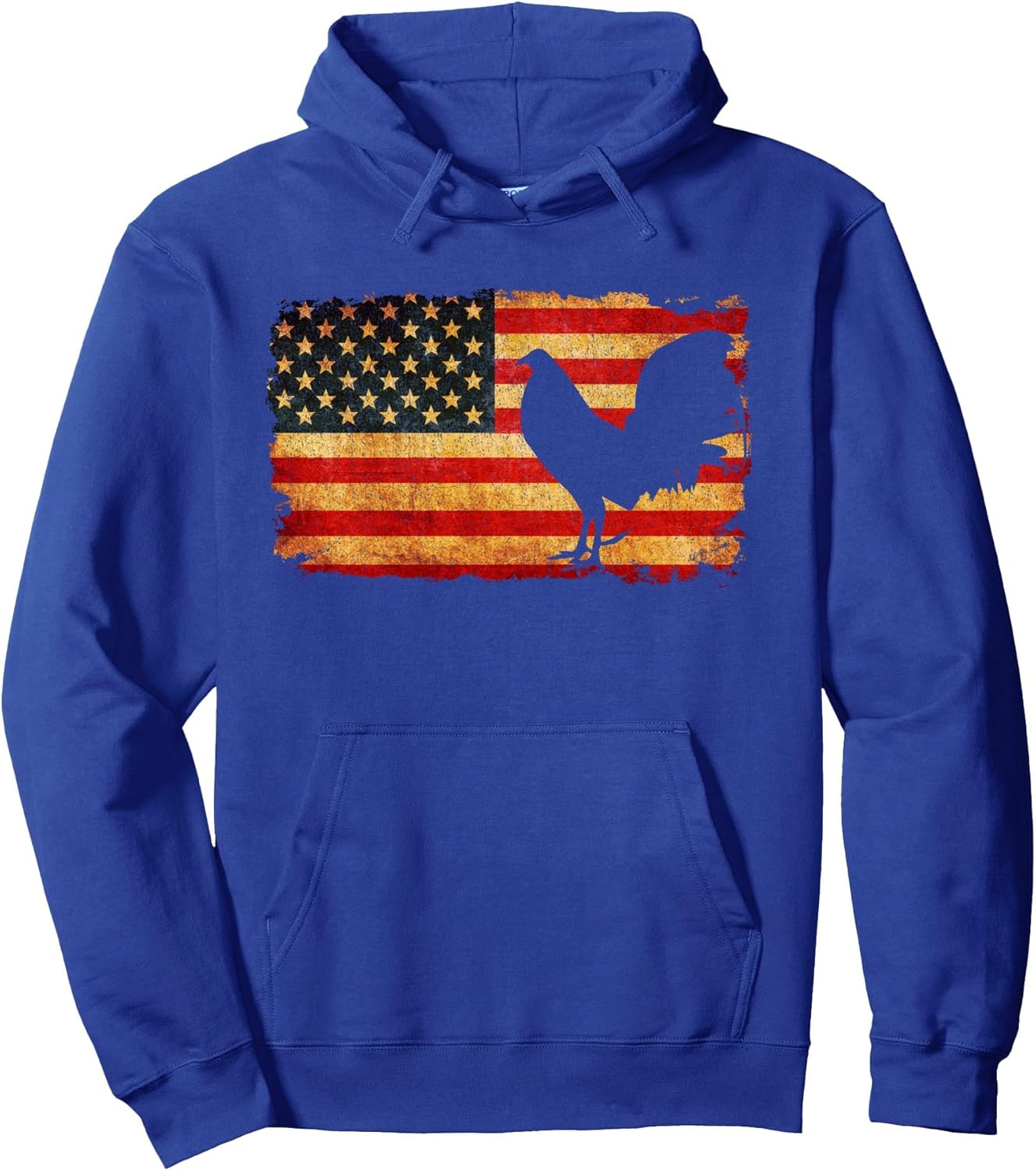 US Flag Cock Fight Enthusiast Tee - Cock Fight Pullover Hoodie