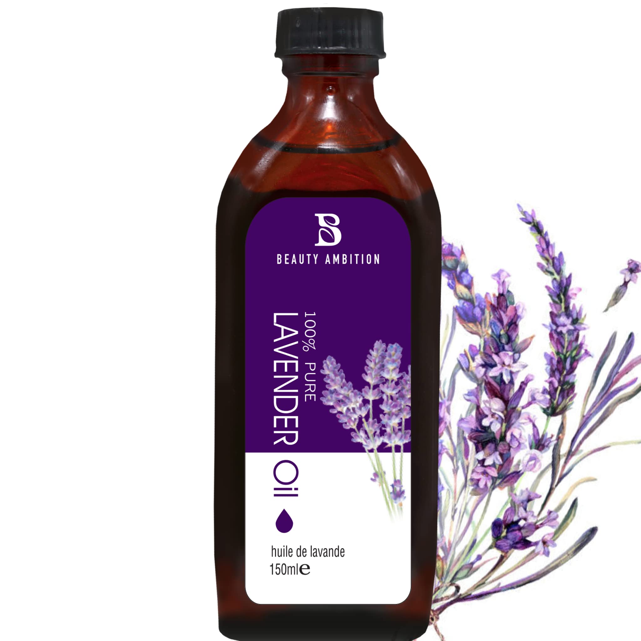 BEAUTY AMBITION Essential Oils for Hair and Skin Care - 150 Ml (Lavender Oil)