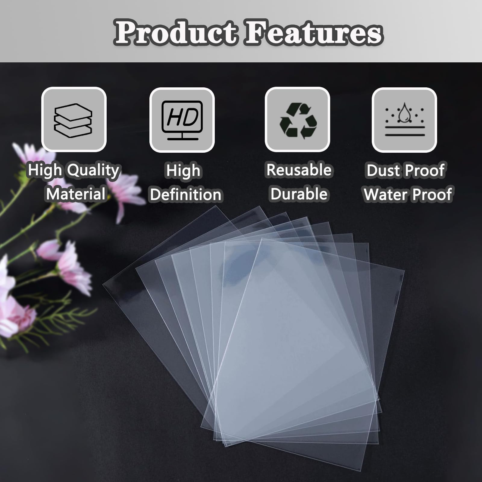 Amazon.com: Recipe Card Protectors, Recipe Card Covers Index Card Sleeves  Protect Recipes Kitchen Plastic Cookbook Sheet Protectors Cookbook Page  Sleeve