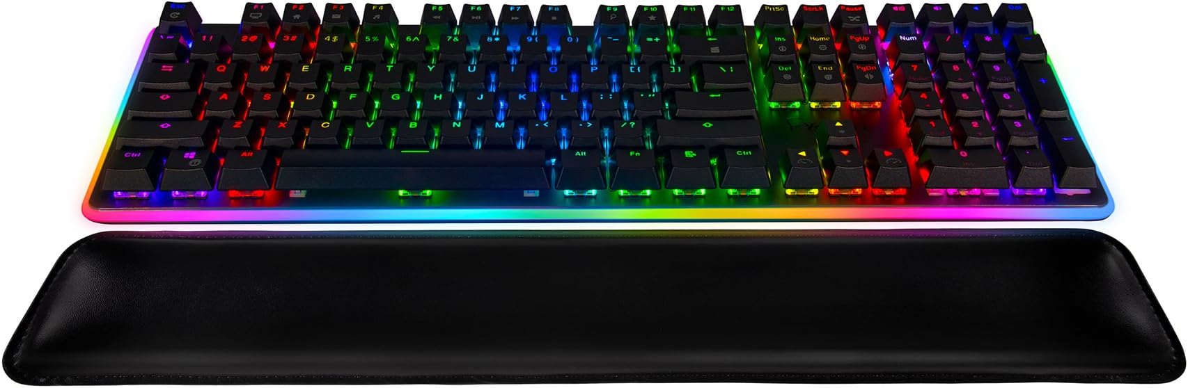 Rosewill Mechanical Gaming Keyboard, RGB LED Glow Backlit Computer Mechanical Switch Keyboard for PC, Laptop, Mac, Software Customizable - Professional Gaming Brown Mechanical Switch
