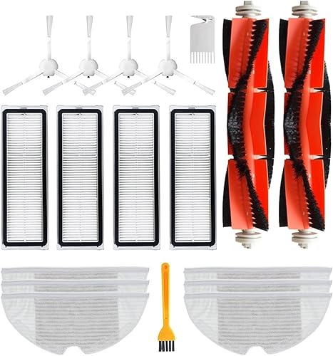 Miniatura 2 de Kit de piezas de repuesto compatible con Mijia 1C 2C STYTJ01ZHM, compatible con Dreame F9 Robot aspirador, cepillo de rodillo, filtro Hepa (color