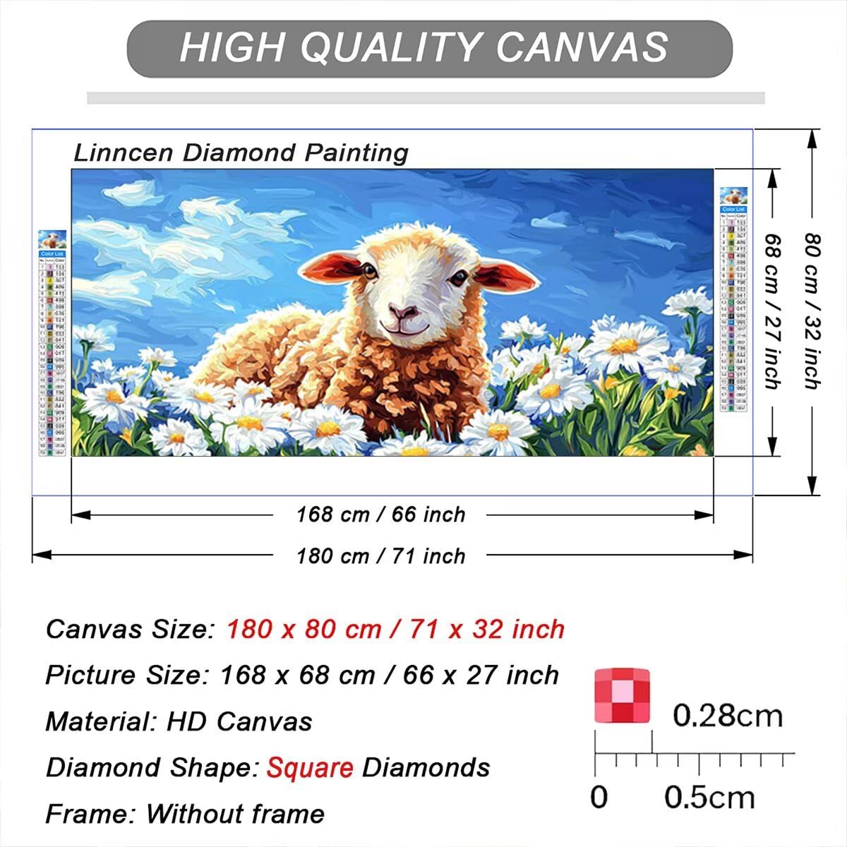 Malarstwo diamentowe zwierzę, malowanie diamentami kwiat duży rozmiar 220 x 100 cm, DIY kryształowe diamenty sztuka diamentowa diamentowa haft rzemiosło zestaw do dekoracji jesiennych V-30