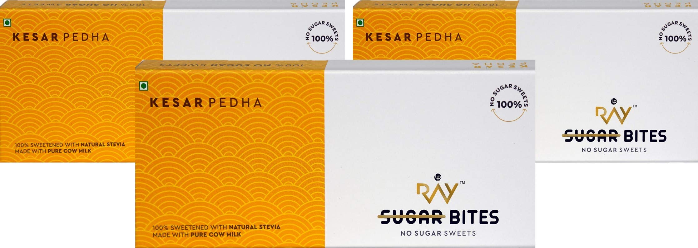 LB RAY No Sugar Kesar Pedha - 100% Sugar Free Sweets (600g- Pack of 3) Made with Pure A2 Milk and Natural Plant Sweetener Stevia (B08KYJY7MH) Amazon Price History, Amazon Price Tracker