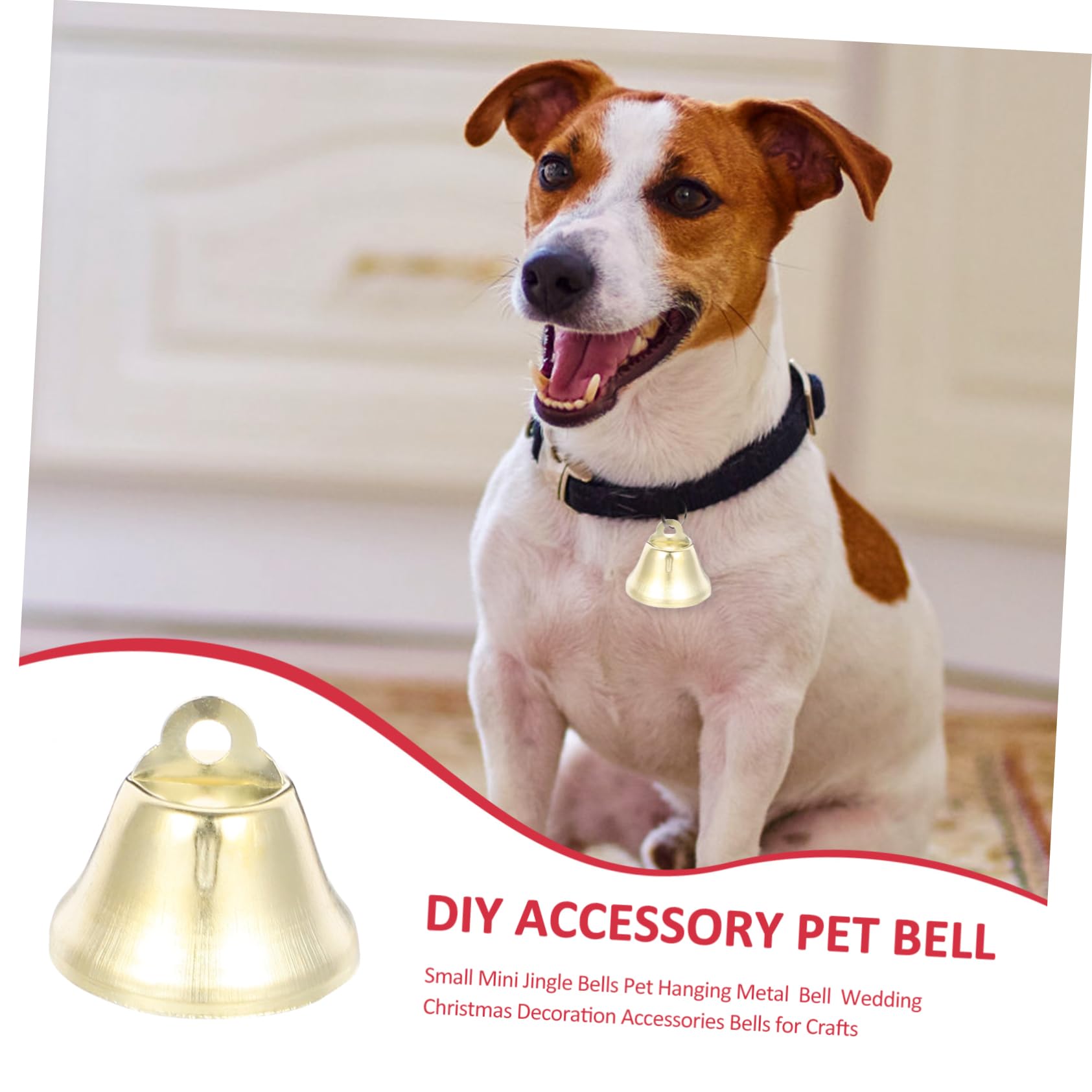 SHINEOFI Campanelli Mini in Rame per Animali, 100 Pezzi, Oro