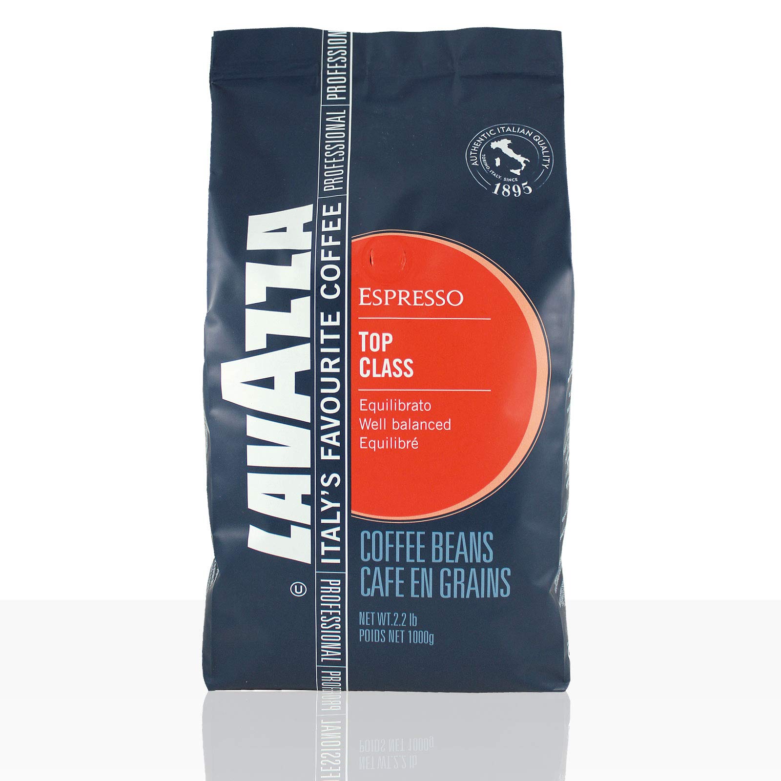 Lavazza Kaffee Espresso Top Class Gran Gusto, ganze Bohnen, 6er Pack, 6 x 1000g