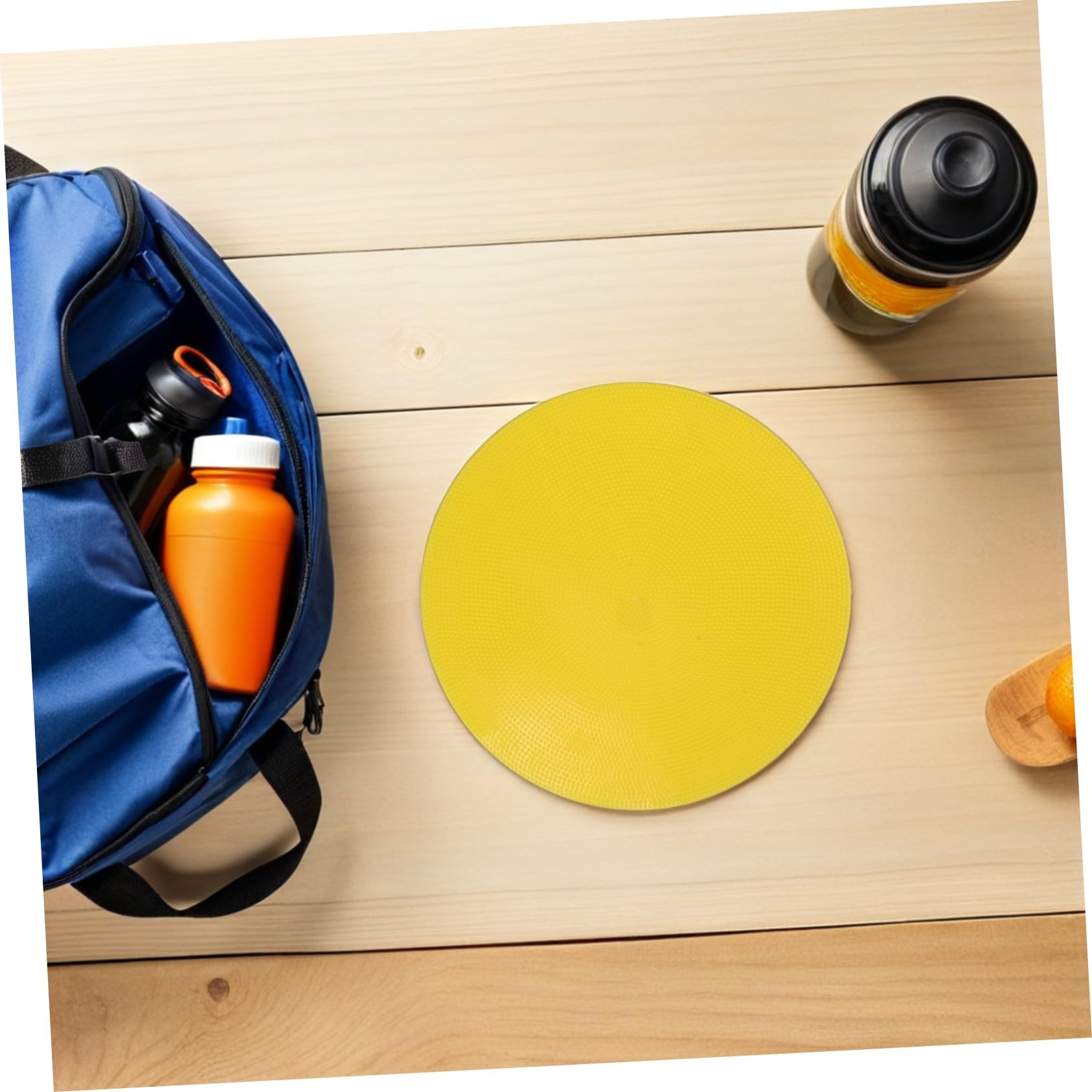 Mikikit Marqueurs à Disque Plat Visibilité Améliorée Lot de 8 en PVC Revêtement Anti-UV pour Entraînement de Football et Exercices D'agilité Sportive