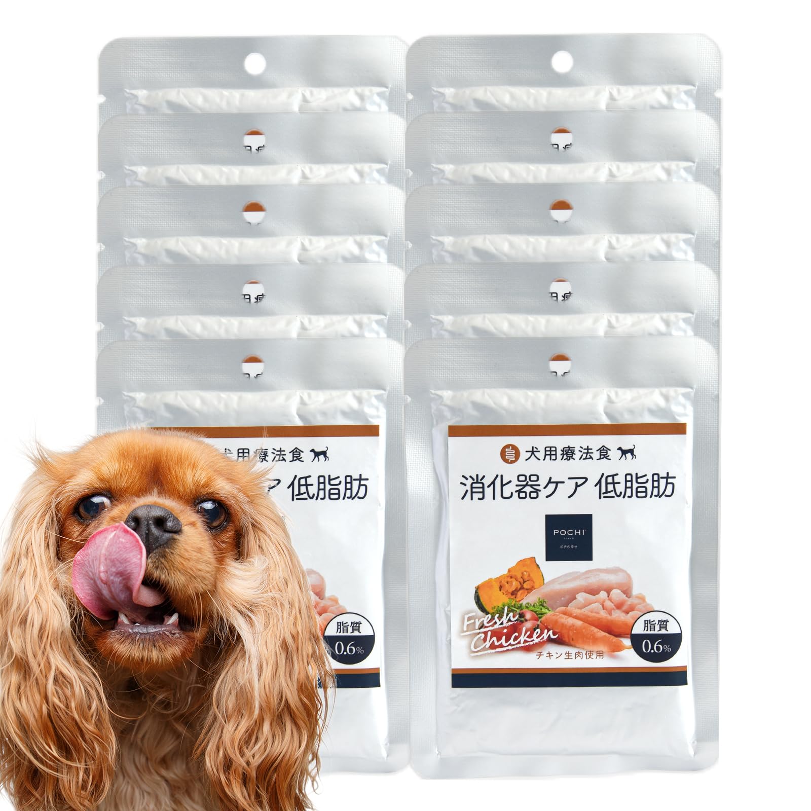 Amazon.co.jp: POCHI 食事療法食 ウェット 消化器ケア 低脂肪 チキン