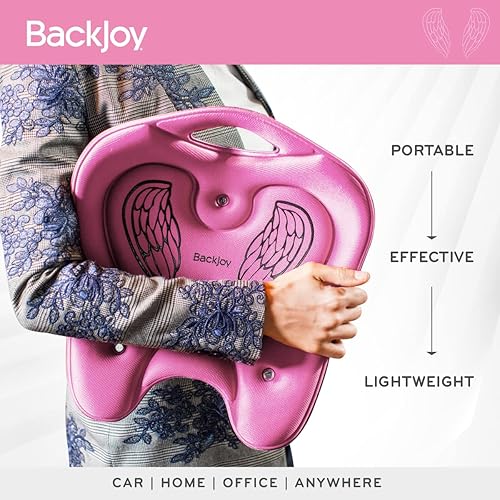 Miniatura 3 de BackJoy Asiento de postura  Alivio ergonómico de presión  Soporte de cadera y pélvico para mejorar la postura en casa, silla de oficina, asiento de