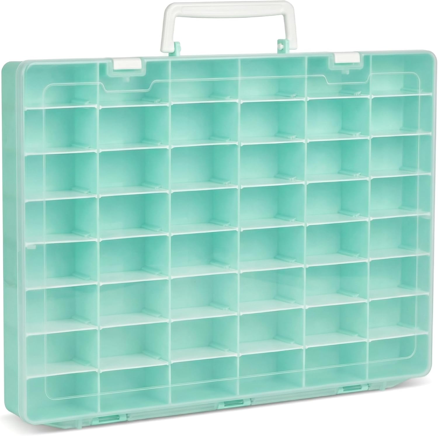 Display Case Compatible with Disney Doorables Collectible Mini Figures/ for MGA Entertainment Miniverse. Toys Storage Organizer for Multi Peek/ for Village Peek Characters (Box Only)--Mint Green