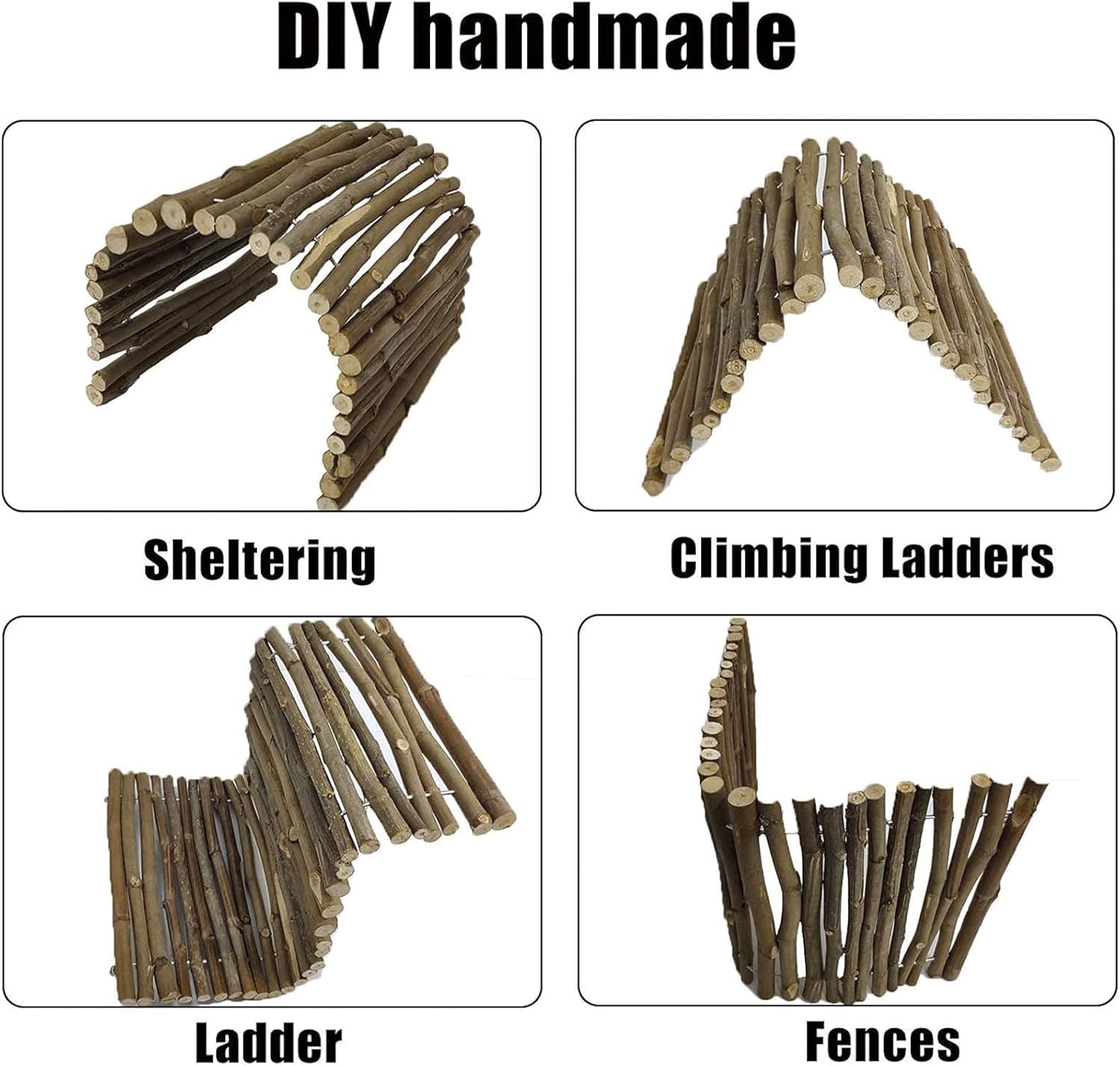 Hamiledyi 2PCS Reptile Feeding Box Snake Breeding Box Transparent Cage and Extra Large Tortoise Hide 20"x 11.8" Wooden Reptile Hides Large Snake Hide for Ball Python Bearded Dragon Chameleon Lizard