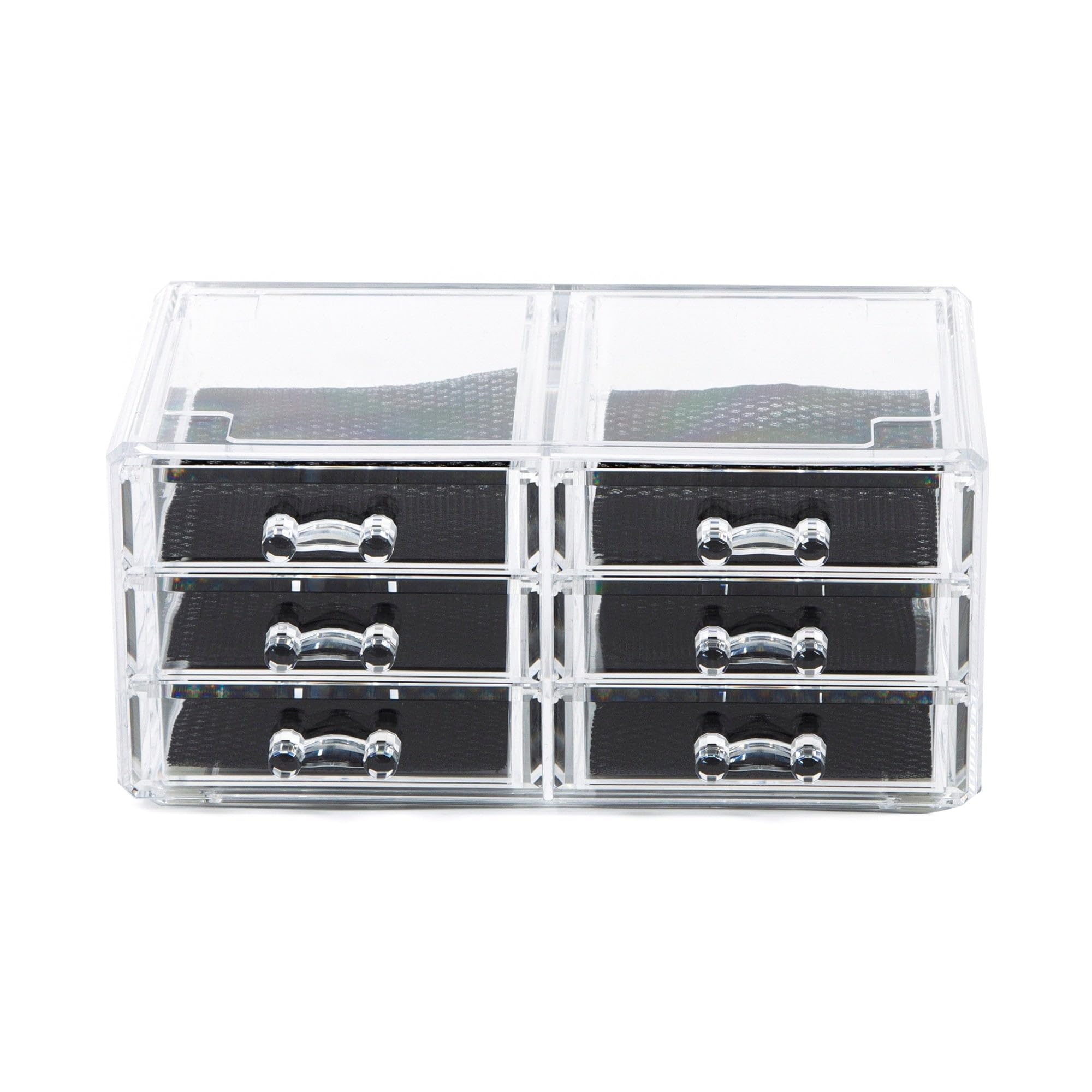 Compactor Bijoux Organizer 6 Cassetti, Polistirene Trasparente, 23.8 x 15 x H. 11 cm, RAN6044