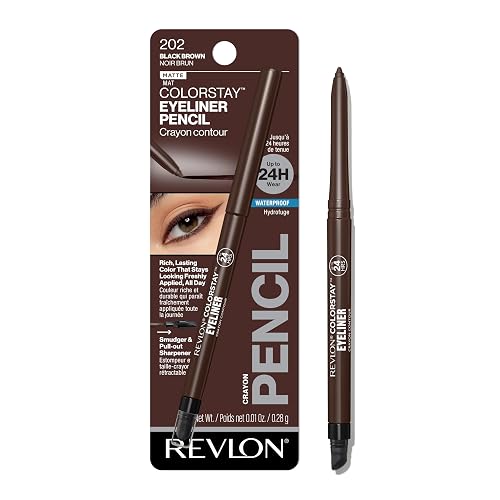 REVLON ColorStay Eyeliner Pencil, Black Brown 202