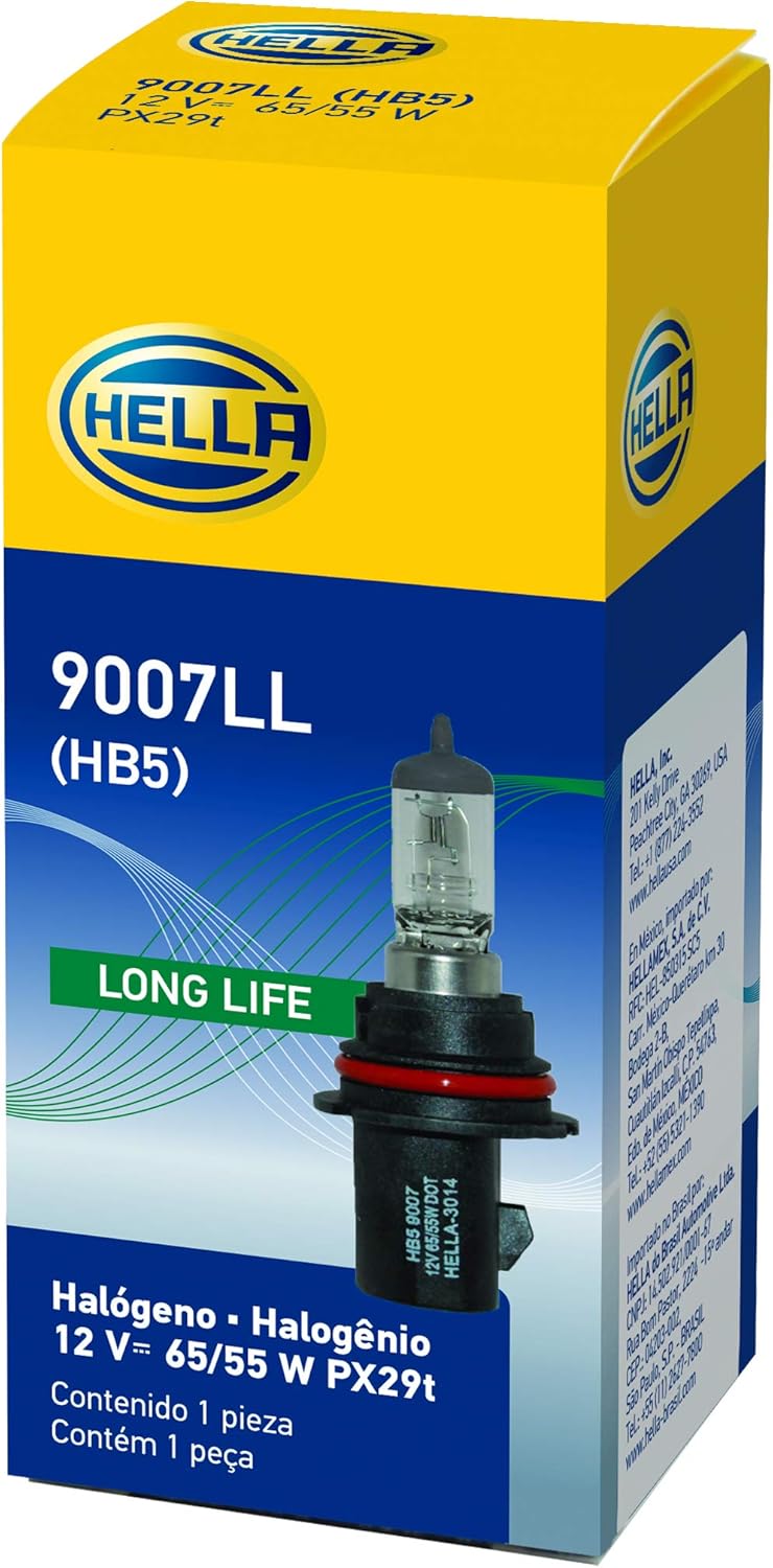 Hella H71070622 Optilux XY Series HB5 9007 Xenon Yellow Halogen Bulbs, 12V, 65/55W, 2 Pack