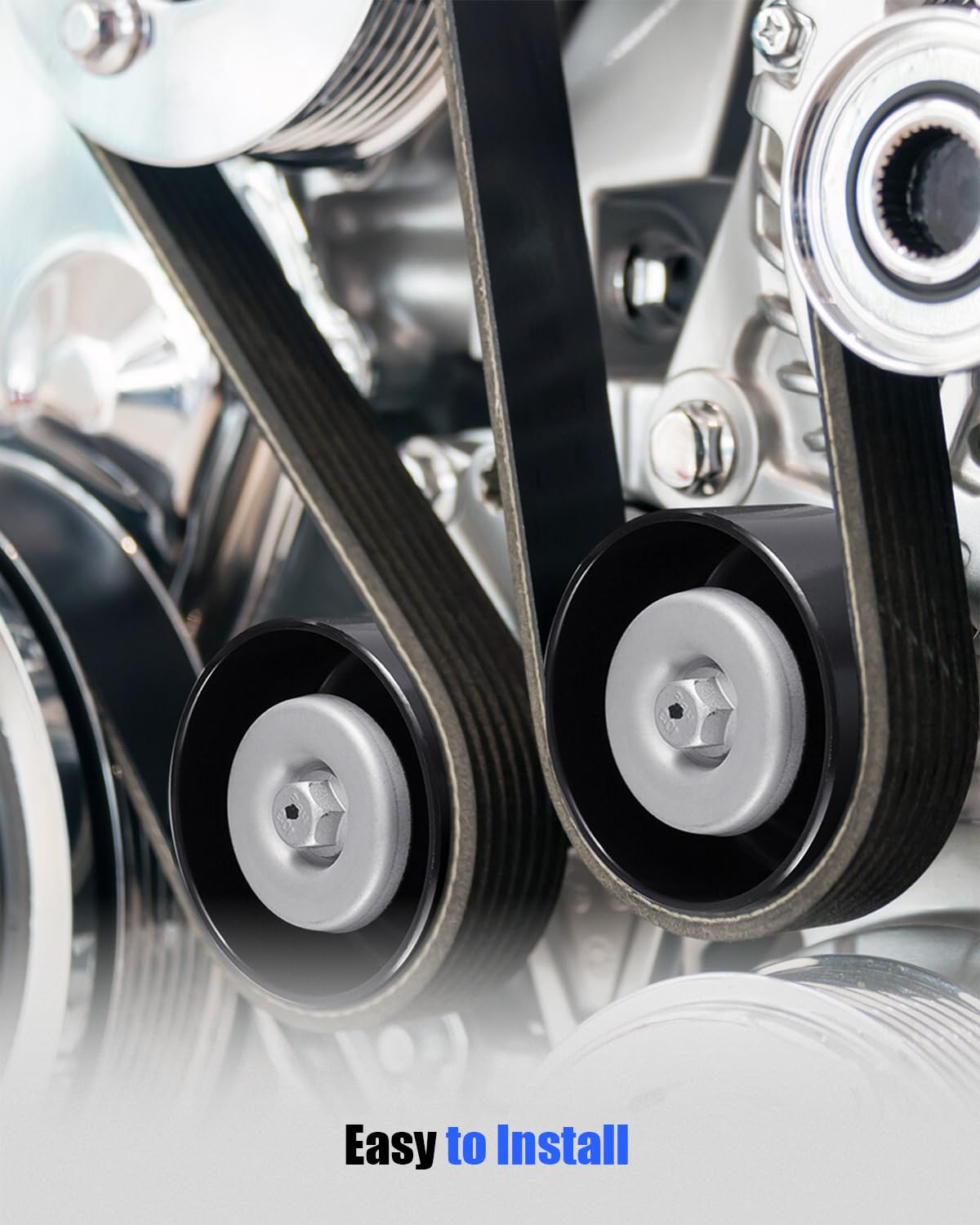 Belts 1070443 Serpentine Belt K070443 Fit for Nissan Versa L4 1.6L 2012-2019 Micra L4 1.6L 2015-2019 Versa Note L4 1.6L 2014-2019, 7-Rib, 44.3" Length