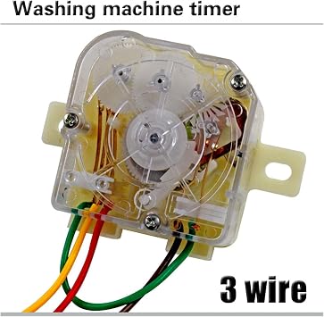 MiJob 3 Wire 180 Degree Washing Machine Timer Washing Machine Timer Switch Wash Timer Semi-Automatic Double-Cylinder Washing Machine